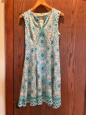 Maggy London Sleeveless Fit-and-Flare Midi Dress